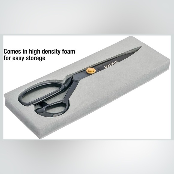 Singer 10in Forged Heavy-Duty Black Sewing Scissors, NEW in box - Picture 4 of 10